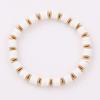 Pulsera de Arcilla Suave de Colores Mixtos Estilo Playa Bohemia con Separadores Dorados para Mujer, Joyería Transfronteriza Europea y Americana