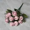 Flores Artificiais 10 Cabeças Rosa Flores Artificiais Decoração de Casa Casamento Adereços de Fotografia Fabricante Atacado Ornamentos para Sala de Estar Arte Floral