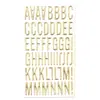 Pegatinas de Burbujas del Alfabeto Inglés Transfronterizas 3D en Relieve Lámina de Oro Accesorios para Diario DIY Venta al por Mayor Pegatinas de Letras 3D Metálicas