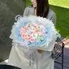 Ramo de Alas Rosa Eterna Beso de Hada Flor de Jabón Regalo Qixi para Novia Mejor Amiga Regalo de Cumpleaños