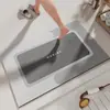 Tapetes de piso de tierra de diatomeas de color sólido transfronterizos para uso doméstico, adecuados para baños y entradas, absorbentes y antideslizantes, con opciones de etiquetado y envío directo