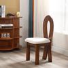 Cadeira de Jantar Vintage Estilo Francês Designer Sereia Meio Antigo Madeira Maciça Estilo Cadeira de Maquiagem Jantar Vintage de Luxo Leve Moderno