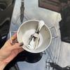 Acero inoxidable 304 tazón coreano para fideos instantáneos súper lindo lindo capibara cuchara tazón de doble asa tazón para ensaladas tazón para snacks venta al por mayor