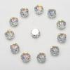 Diamante de cristal cuadrado de 10 mm para coser a mano, ideal para vestido de novia, accesorios para el cabello, ropa, material hecho a mano.