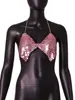 AYJ Amazon 2026 Nueva Ropa Femenina Transfronteriza Europea y Americana Camisola Metálica Sexy de Lentejuelas para Fiesta en Discoteca Ropa de Exterior Y20