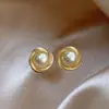 Brincos de pérolas estilo luxo leve atacado feminino Coreia do Sul temperamento rede brincos vermelhos novos brincos da moda alto senso