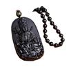 Colgante de obsidiana de imitación con diseño de dragón, marca Guan Gong, collar dominante para hombres, drenaje, pequeño regalo para amantes, collar al por mayor