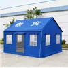 Tenda Impermeável Espessa para Emergências de Defesa Civil Tecido Oxford Camada Tripla Cumeeira Exterior 12 Quadrados Fabricante de Tenda de Socorro a Desastres