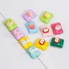 Acrílico Cuadrado Dulces de Fruta Cuentas Sueltas Cuentas con Agujero Cadena para Teléfono Móvil Llavero Collar Accesorios para Joyería DIY Venta al por Mayor