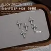 Joias para Nail Art Liga de Zircônio Coroa Coração Cruz Pilha de Diamantes Zircônio Escuro Acessórios para Unhas Decoração