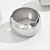 Pulsera Popular Transfronteriza de Metal Brillante con Forma de Ola Estilo Minimalista Europeo y Americano Pulsera Abierta Irregular Fábrica de Joyería para Mujer