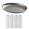 Plato Ovalado de Acero Inoxidable Estilo Coreano, Plato para Pescado, Plato para Bocadillos, Plato para Barbacoa, Plato para Hot Pot, Plato para Papas Fritas, Plato para Carne a la Parrilla, Plato Ovalado
