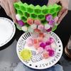 Bandeja de gelo de silicone especial criativa da Amazon, caixa de gelo em formato de favo de mel, molde de cubo de gelo congelado caseiro, freezer rápido para uso doméstico