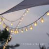 Pisca-pisca pequeno à prova d'água para exterior com arranjo de acampamento, luzes de atmosfera para barraca, luzes de estrelas LED, decoração interna
