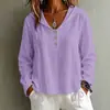 2026 Otoño/Invierno Nuevo Moda Casual Transfronteriza Europea y Americana de Color Sólido con Botones y Capucha Camisa de Manga Larga Top para Mujer