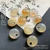 Pingente de Ágata 18mm Ágata Calcedônia Natural Pingente Saco da Fortuna Tipo Gelo Pingente Colorido Joias DIY