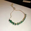 Pulseira Oval Zircônia Banhada a Ouro Real 18k Tipo Puxar Anel de Mão de Luxo Leve Toque de Alto Padrão Joia de Mão Doce Fashionável para Mulheres