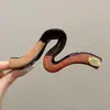 Pinza para el cabello de lujo de alta gama en color marrón, tamaño grande nuevo para cabello grueso, pinza de tiburón para recogidos en la parte posterior de la cabeza, accesorio para el cabello de uso diario
