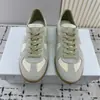 Zapatillas Deportivas de Comercio Exterior Mm6 Margiela, Estilo Unisex para Pareja, Zapatos Deportivos Casuales Retro de Suela Plana, Tenis Blancos