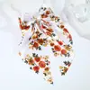 Horquilla de Lazo de Cinta Larga Floral Transfronteriza Estilo Francés Súper Hada Corazón de Niña Parte Posterior de la Cabeza Accesorios para el Cabello con Lazo Floral