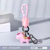 Pingente de Pônei em Couro Desenho Animado Fofo Mascote do Ano do Cavalo Decoração de Chaveiro de Bolsa Ornamento Clássico Simples