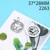 Accesorios de joyería de aleación 37*28 mm reloj de aleación colgante de collar vintage de una cara