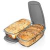 Pan Tostado Rectangular Molde para Hornear Pastel de Queso Ligero Pastel de Yogur con Queso de Campo Bandeja para Hornear de Vidrio Especial Resistente al Calor