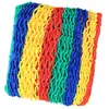 Rede Protetora Colorida, Rede Protetora de Nylon para Escada de Varanda, Rede de Escalada Infantil, Rede Decorativa Antiderrapante para Guarda-Corpo de Área Cênica