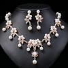 Conjunto de Collar de Joyería de Perlas Nuevo Transfronterizo Europeo y Americano Estilo Étnico Joyería Retro Cadena para Clavícula Joyería para Vestido de Novia
