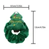 Sombrero de Atmósfera Navideña: Reno, Árbol de Navidad, Ligas para el Cabello de Peluche, Festivas y Lindas, Ligas de Terciopelo que No Dañan
