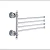 Conjunto de pingente de banheiro Cristal Prata cabideiro para toalha barra de toalha rack de banheiro em aço inoxidável cromado
