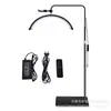 Lámpara de Belleza Media Luna de 28 pulgadas Amazon LED Protección Ocular Lámpara para Pestañas Maquillaje de Belleza Uñas Arte Tatuaje Lámpara de Luna Lámpara de Pie en Forma de U