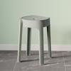 Taburete de Plástico Nórdico Silla Doméstica Engrosada Molino de Viento Alto Plástico Cocido Silla de Comedor Banco Redondo Venta al por Mayor Práctico