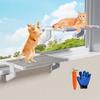 Hamaca para Gato Nido para Gato Cama de Ventana Cama de Noche Ventosa para Sol Cama Colgante Balcón Vidrio Suministros para Cama de Mascota Cama Colgante para Gato