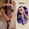 Camisola Sexy de Renda com Decote Profundo, Modeladora e Sedutora com Aro, Realçando Seios Pequenos, Body Push-Up
