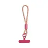 Lanyard Tejido Corto de Moda para Teléfono Móvil Anillo de Doble Propósito Multifuncional Correa de Muñeca Cuerda de Poliéster Fuerte Anti-Pérdida Accesorios