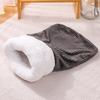 Nido para Gato Saco de Dormir Cerrado para Otoño e Invierno, Nido Cálido para Gatitos para Dormir, Tapete para Gato Mascota para Mantener Caliente en Invierno