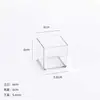 Maceta/contenedor rectangular de plástico acrílico transparente para flores frescas, plantas verdes e hidroponía/cultivo en agua.