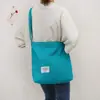 Bolsa de Lona Literaria Transfronteriza Moderna para Mujer Simple de Gran Capacidad Portátil para Hombro Cruzada Tote Personalizada Bolsa León Ling