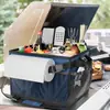 Caja de Almacenamiento para Barbacoa Transfronteriza Impermeable y Resistente al Desgaste Bolsa para Herramientas de Parrilla Tela Oxford Engrosada Caja de Herramientas para Camping al Aire Libre Picnic