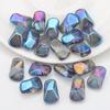 Cuentas especiales con forma para coche, agujero inclinado, cuentas de vidrio 10*16, pendientes, colgante, joyería DIY, cuentas para ropa, colgante, accesorios