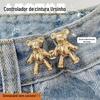 Urso Aperto de Cintura Gadget Prático Aperto de Cintura Botão de Jeans Calças Ajustar Circunferência da Cintura para Pequenos Alfinetes para Fixar Botões