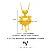 Colar com Pingente de Flor de Lírio com Borla Estilo Chinês Novo Dourado Areia Vietnamita Alta Retenção de Cor Novo Estilo Étnico Colar com Flor de Lírio Atacado