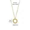 Collar Transfronterizo para Mujer, Acero Inoxidable Chapado en Oro de 18 Quilates, No se Desvanece, Forma de Corazón, Nicho, Lujo Ligero, Elegante Cadena para Clavícula Joyería, Nuevo