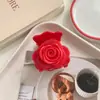 Pinza de Agarre Estilo Nuevo Rosa Sentido de Alta Calidad Etiqueta Dorada Pinza de Tiburón con Letra Temperamento Suave Pinza de Medio Agarre para Cola de Caballo Alta Accesorios para el Cabello para Mujeres