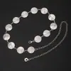 Cadena de Cintura de Metal de Alta Gama con Anillos Entrelazados para Mujer, Moderna y Versátil para el Trabajo y el Uso Casual, Exquisito Accesorio de Cadena para Vestidos