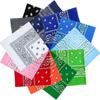 Lenço de Cabeça de Algodão Puro para Fotografia de Rua Estrela Lenço de Pulso Lenço Quadrado Pequeno Paisley Lenço BANDANA Atividade de Performance Escolar da Empresa