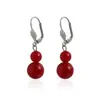 Moda Europea y Americana Transfronteriza Joyería Sexy Collar de Cuentas Rojas Ins Diseño Sencillo Conjunto de Joyas Versátil de Moda