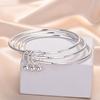 Sentido del Diseño de Moda Tres Vidas Tres Mundos Pulsera para Mujer Marea Nacional Temperamento Campana Cerrada Tres en Uno Pulsera de Encuentro Joyería de Mano