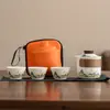 Juego de Té de Servicio Rápido Estilo Chino Tradicional para Eventos Comunitarios, Aperturas de Centros Comerciales a Gran Escala y Souvenirs - Caja de Regalo Portátil con Logo